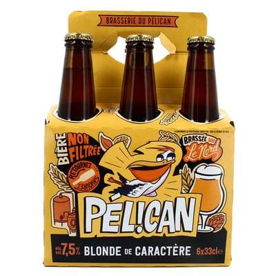 Pélican  Bière blonde 7.5°, 6x33cl