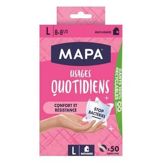 Mapa Gants fins Usages Quotidiens L, 50 pièces