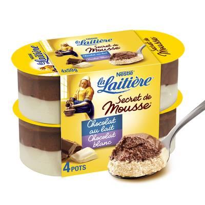 La laitière - Mousse au Chocolat Blanc et au Lait
