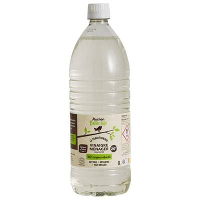 Auchan Better Life Vinaigre ménager concentré 20, 1L