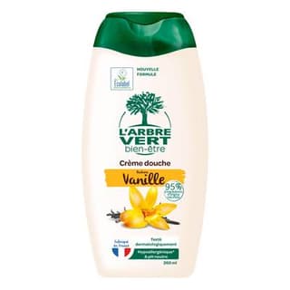 L'Arbre Vert Bien-Etre Crème de Douche Parfum Vanille PH Neutre et Hypoallergénique, 260ml