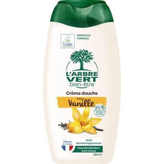 L'Arbre Vert Bien-Etre Crème de Douche Parfum Vanille PH Neutre et Hypoallergénique, 260ml