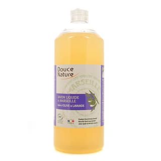 Douce Nature Savon de Marseille liquide à l'huile d'olive et Lavande Cosmébio, 1L