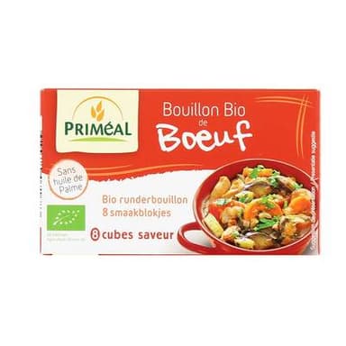 Priméal Bouillon Bio de Boeuf, 8x10g