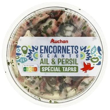 Auchan Encornet Géants Ail et Persil, 120g