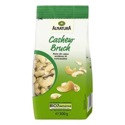 Alnatura Noix de Cajou Entières et Concassées Bio, 300g