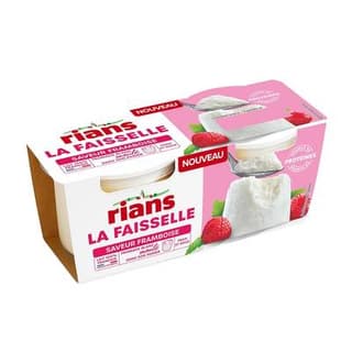 Rians Faisselle à la framboise, 2x100g