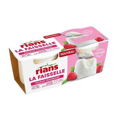 Rians Faisselle à la framboise, 2x100g
