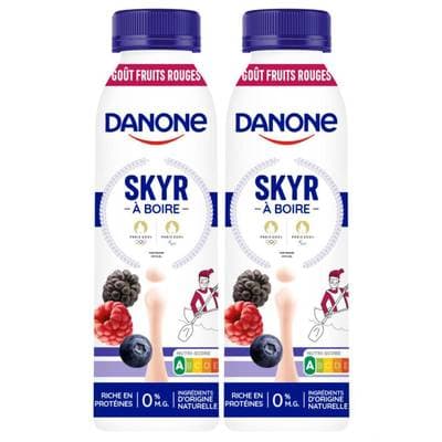 Danone Skyr à boire Fruits Rouges 0%mg, Lot de 2x270g
