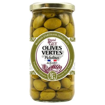 Raoul Gey Olives Vertes Picholines du Gard en bocal, 190g