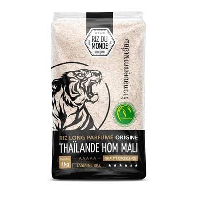 Riz Du Monde Riz long parfumé Thaï Hom Mali, 1kg