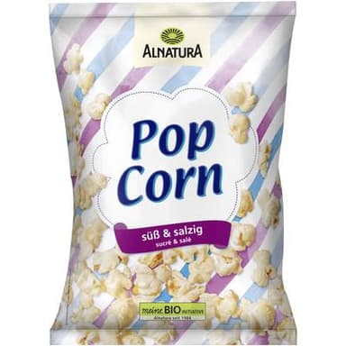 Alnatura Pop-corn sucré et salé bio, 80g