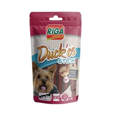 Riga Duck'Os Sticks au Canard - Friandise Récompense pour chien x8, 70g