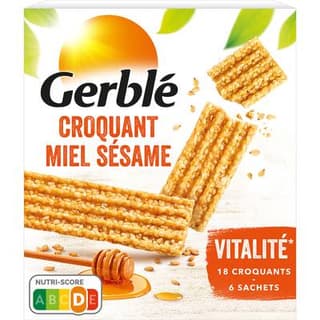 Gerblé Vitalité 18 Croquants miel Sésame, 150g