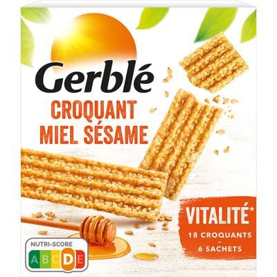 Gerblé Vitalité 18 Croquants miel Sésame, 150g