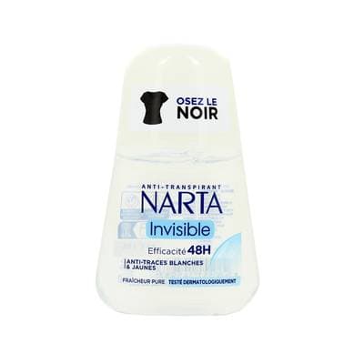 Narta Déodorant bille Invisible anti trace blanche & jaunes, 50ml