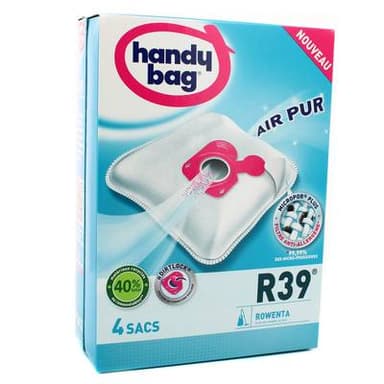 Handy Bag Sac aspirateur R39 Rowenta, 4 sacs