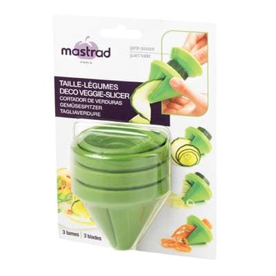 3485990217183 - Mastrad - Taille légumes 3 lames, brosse et recettes
