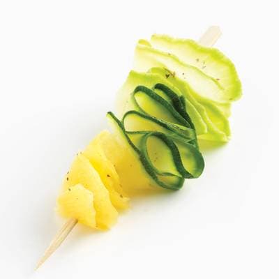 3485990217183 - Mastrad - Taille légumes 3 lames, brosse et recettes