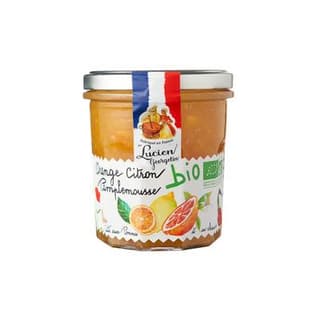 Lucien Georgelin Orange Citron Pamplemousse Bio - Préparation aux fruits, 320g