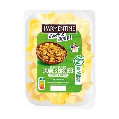 Parmentine Pommes de terre salade et rissolées, 2/3 parts - 600g