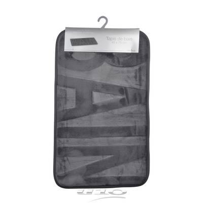 3526781019583 - Douceur D Interieur - Tapis de bain Anthracite 