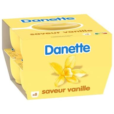 Danette Crème dessert vanille, 8x125g