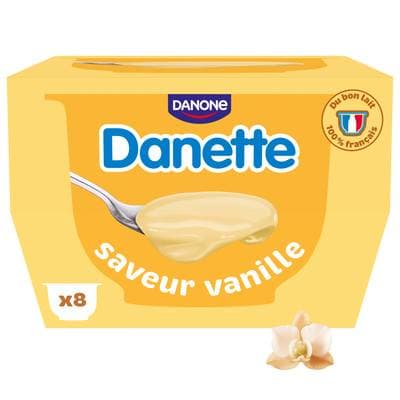 Danette Crème dessert vanille, 8x125g