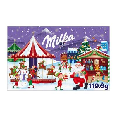Milka Calendrier de l'avent au chocolat au lait, 119.6g