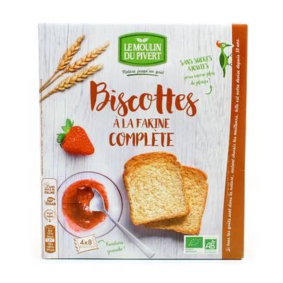 Le Moulin du Pivert - Biscottes bio à la farine complète