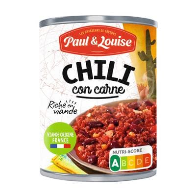 Paul & Louise Chili con carne pur boeuf, 400g