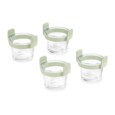 Lékué Mini-tasses en verre pour friteuse à air (lot de 4) - Transparent, 4 pièces