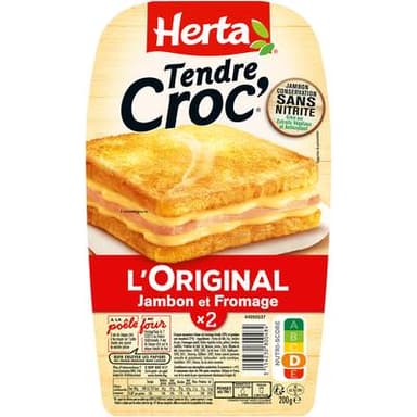 Herta Croque-Monsieur Jambon Fromage, 2x100g