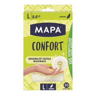Mapa Gants fins fleur de peau, 50 gants taille L