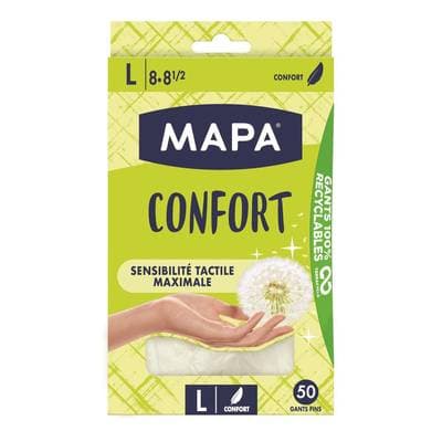 Mapa Gants fins fleur de peau, 50 gants taille L