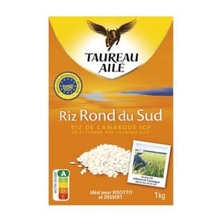 Taureau Ailé Riz Rond du Sud - Riz de Camargue IGP, 1kg