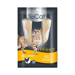 Riga Socat Filets de poulet Freshly - Friandise pour chat, 2x12,5g