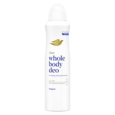 Dove Déodorant Spray Femme pour Tout le Corps Anti-odeurs et Soin Origina, 150ml
