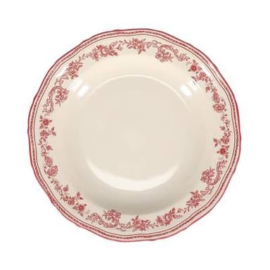 Collection Cyril Assiette creuse 23/17xH4cm burgundy, 1 pièce