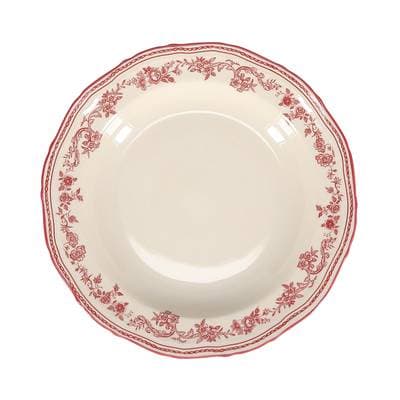 Collection Cyril Assiette creuse 23/17xH4cm burgundy, 1 pièce