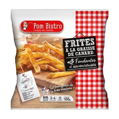 Pom Bistro Frites cuisinées à la graisse de canard, 500g
