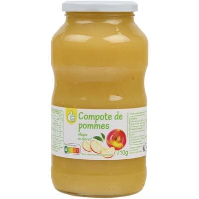 Pouce Compote Pomme Allegée en Sucre, 710g