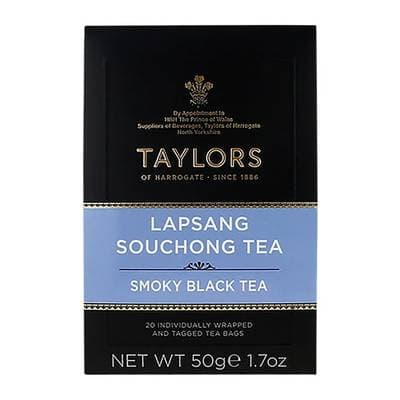 Taylors of Harrogate Thé lapsang souchong 20 sachets, 50g