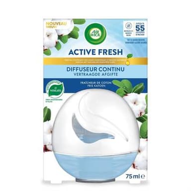 Air Wick Diffuseur continu active fresh fraicheur de coton, 75ml