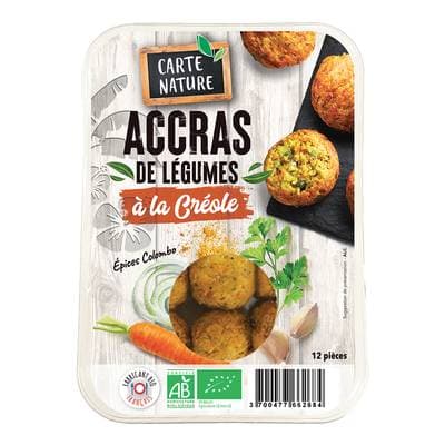 Carte Nature Accra de Légumes Bio à la Créole, 220g