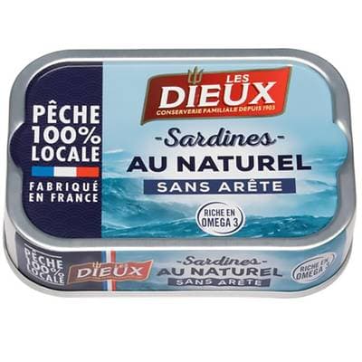 Trésor des Dieux Sardines au naturel sans arêtes, 115g