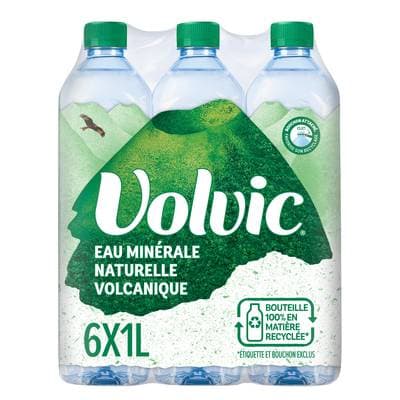 Volvic Eau minérale naturelle, 6x1L
