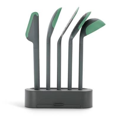Lékué  Set de 5 ustensiles de cuisine anti-rayures, 5 pièces