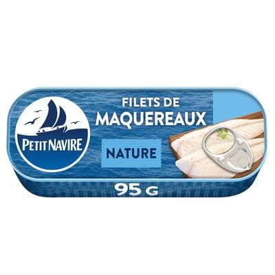 Petit Navire Filets de Maqureaux Nature, 95g
