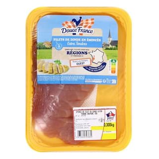 Douce France Filets de Dinde en Emincés Extra Tendres, 300g